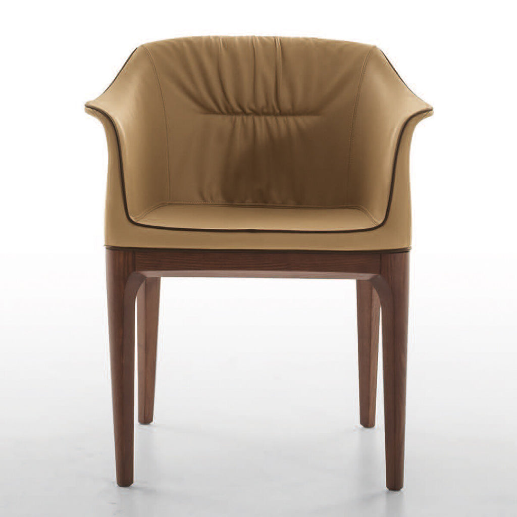 Tonin Casa - MIVIDA T7213S Silla con brazos de cuero auténtico