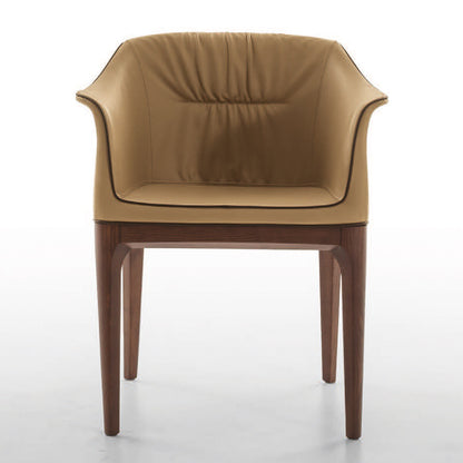 Tonin Casa - MIVIDA T7213S Silla con brazos de cuero auténtico