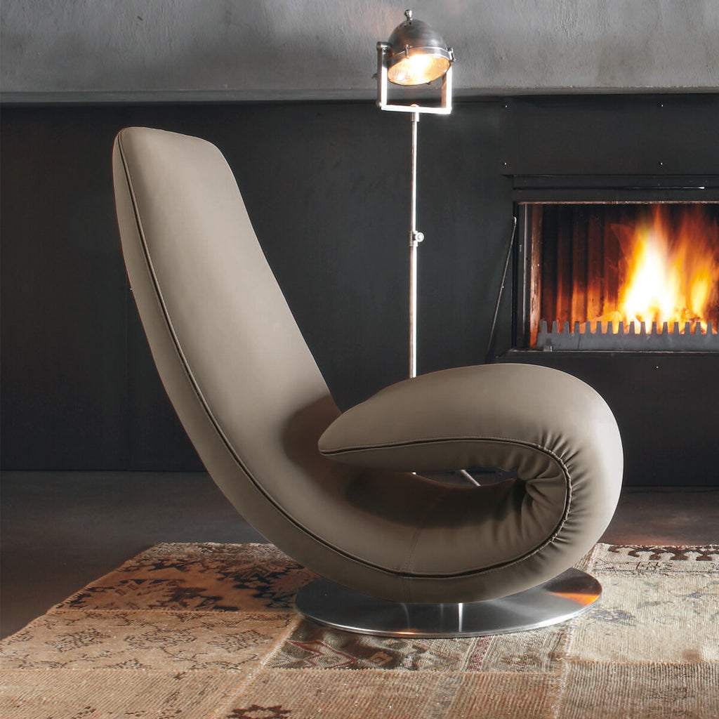 Tonin Casa - RICCIOLO T7865S chaise longue convertible de cuero sintético