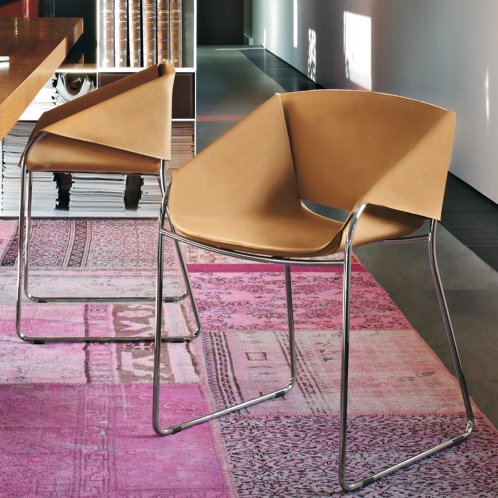 Tonin Casa - SIMPLY T7206A silla con tapizado de cuero de grano completo