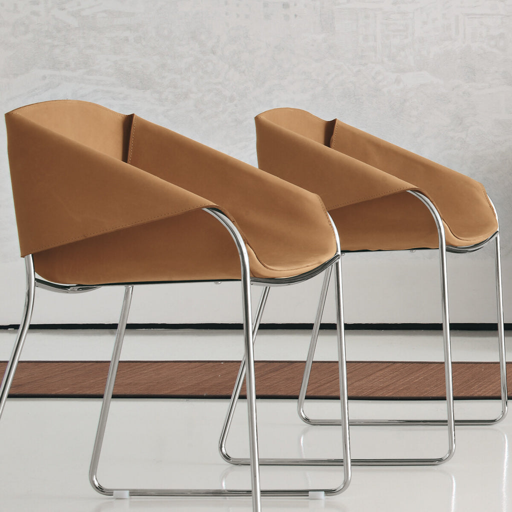 Tonin Casa - SIMPLY T7206A silla con tapizado de cuero de grano completo