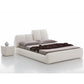 Tonin Casa - Cama Tuny de cuero con cabecera ajustable