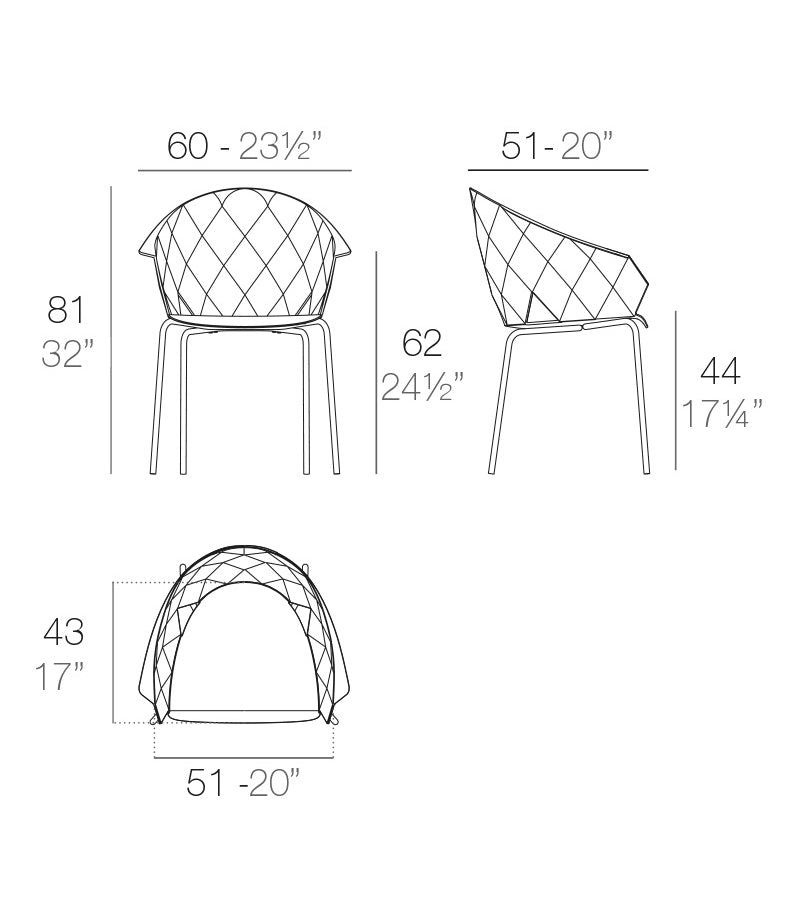 Vondom - Set de 2 sillas Wing