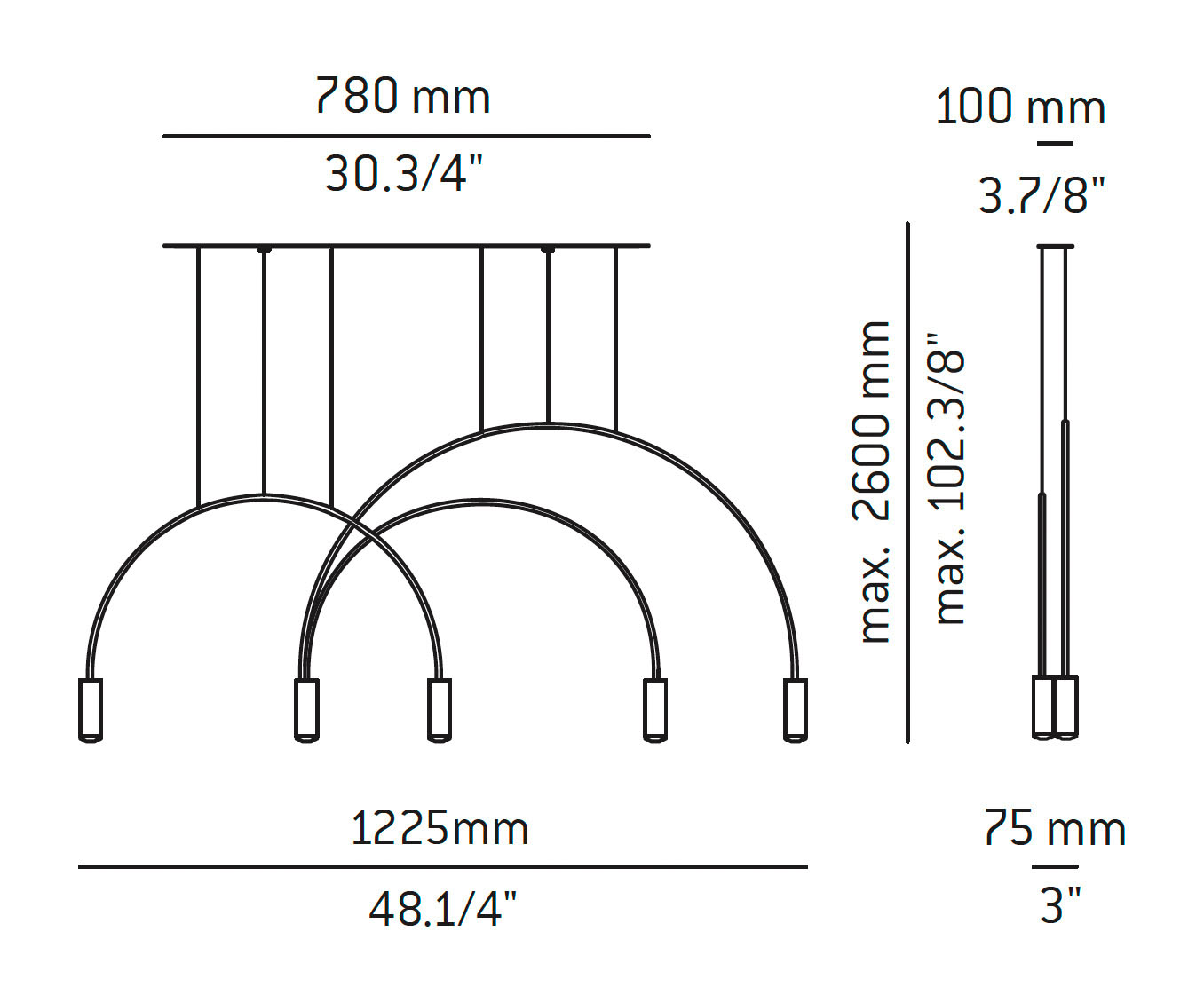 Estiluz - Volta L78S.1D1T-W