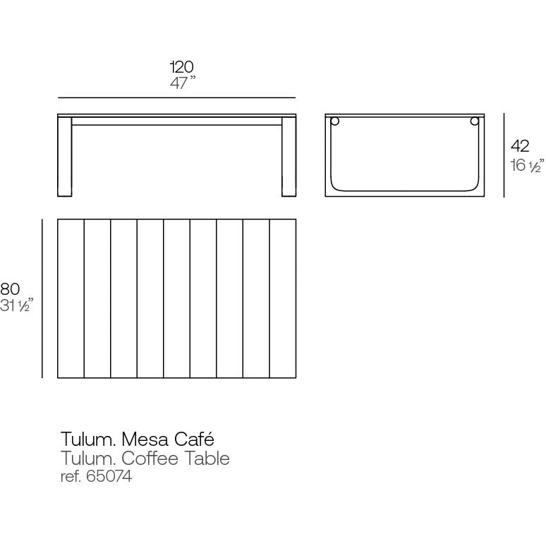 Vondom - Milos Lounge Table 100x100