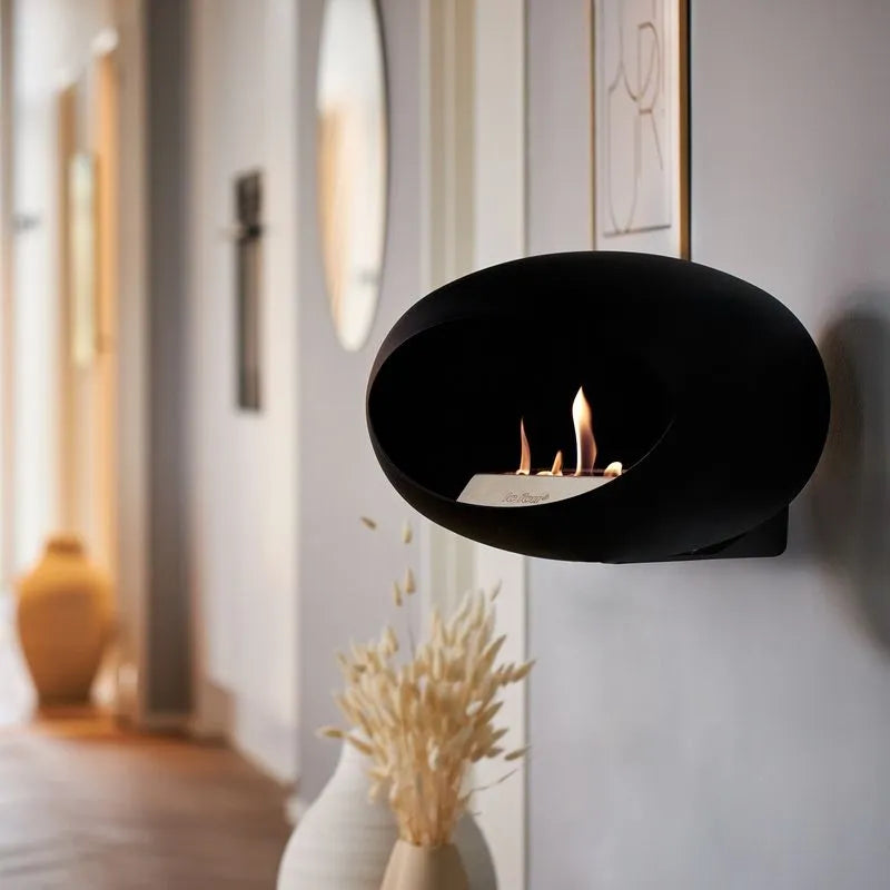 Le Feu - Chimenea de bioetanol negra de pared