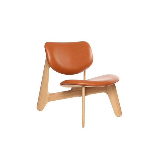 Tom Dixon - Sillón Lounge Slab Cuero Natural Cognac