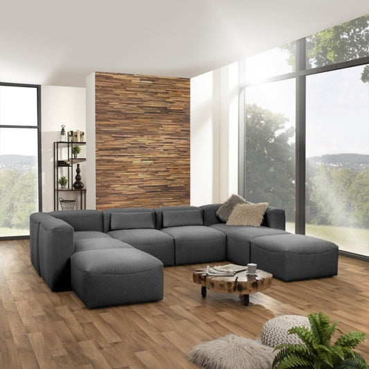 Max Winzer - Lena modulares Sofa-Set 01 Anthrazit