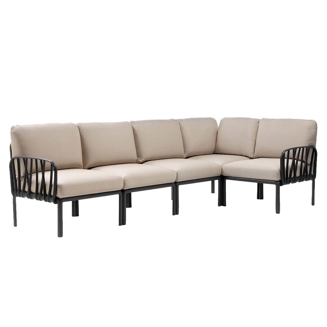 Nardi Komodo Corner Lounge Taupe/Rose Quartz in 8 Colors