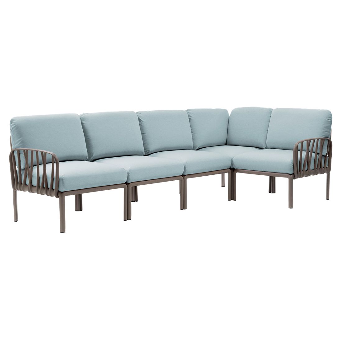 Nardi Komodo Corner Lounge Taupe/Rose Quartz in 8 Colors