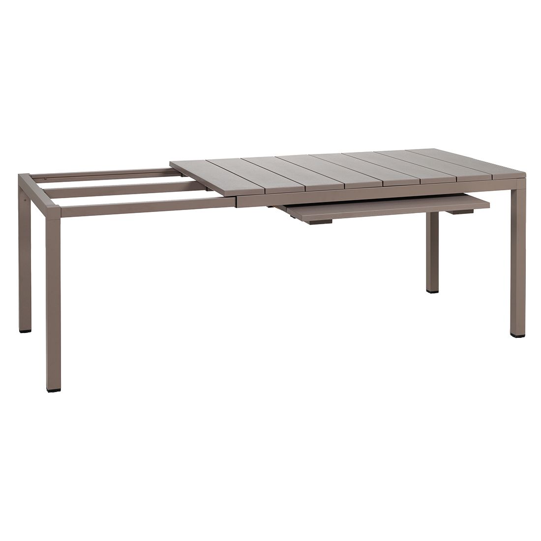 Conjunto de Muebles de Jardín Nardi Net 9 piezas con Mesa 210/280x100cm Taupe