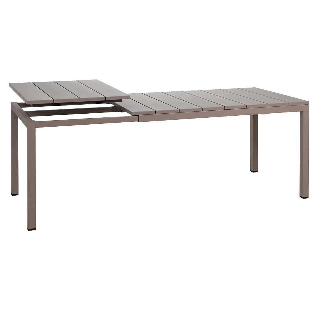 Conjunto de Muebles de Jardín Nardi Net 9 piezas con Mesa 210/280x100cm Taupe