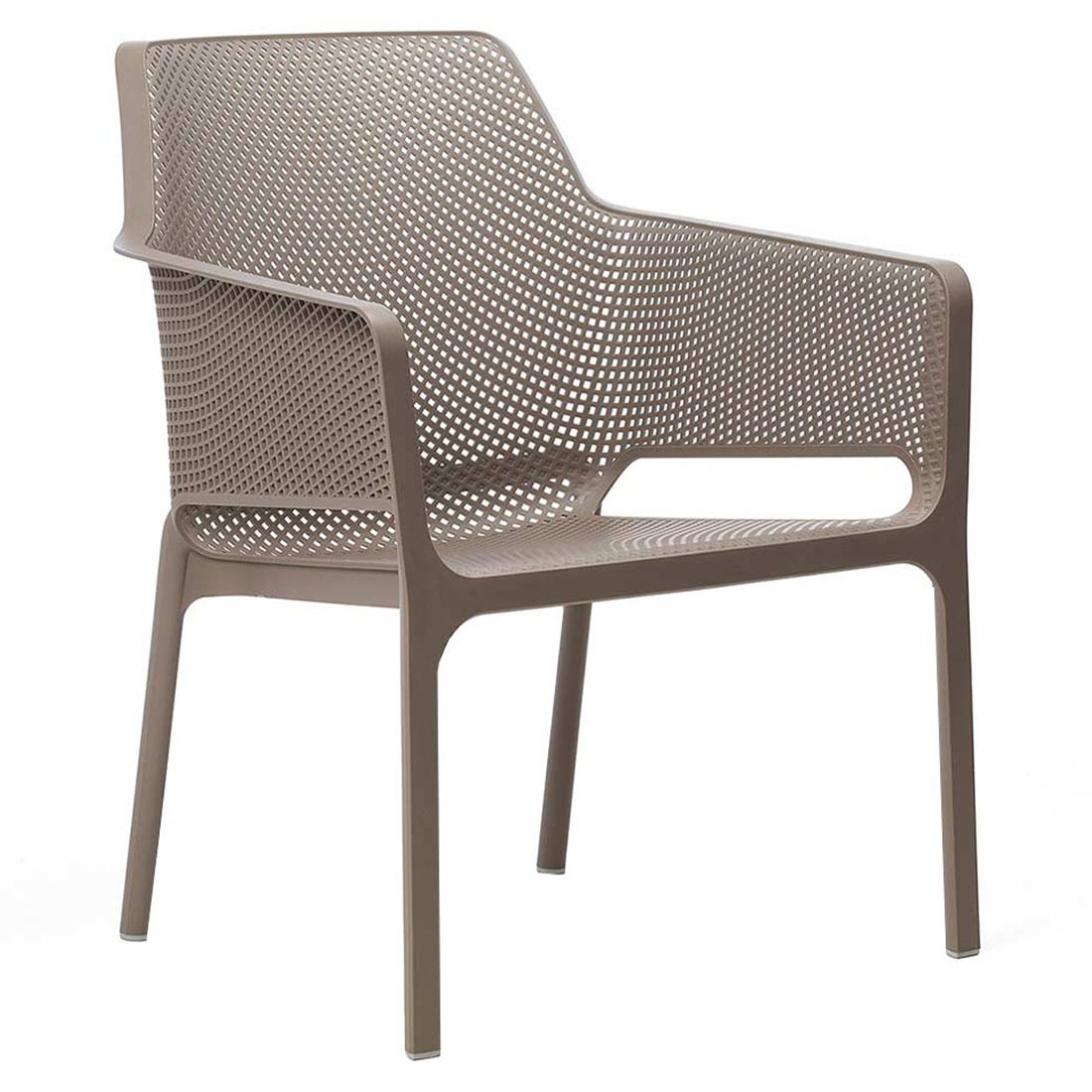 Conjunto de Muebles de Jardín Nardi Net 9 piezas con Mesa 210/280x100cm Taupe