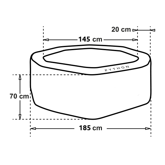 NetSpa - Python Aufblasbarer Whirlpool Premium Spa