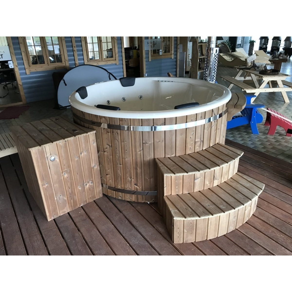 Scandinavic Wood Art - Polar Hot Tub "holzbeheizt" Royal 200 cm