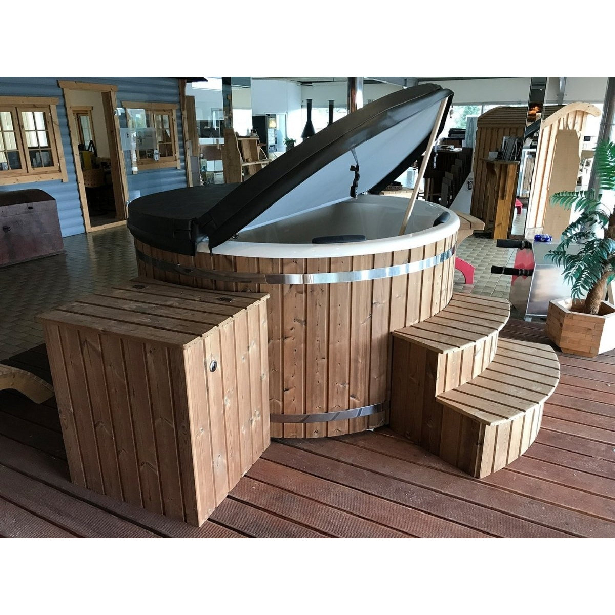 Scandinavic Wood Art - Polar Hot Tub "holzbeheizt" Royal 200 cm