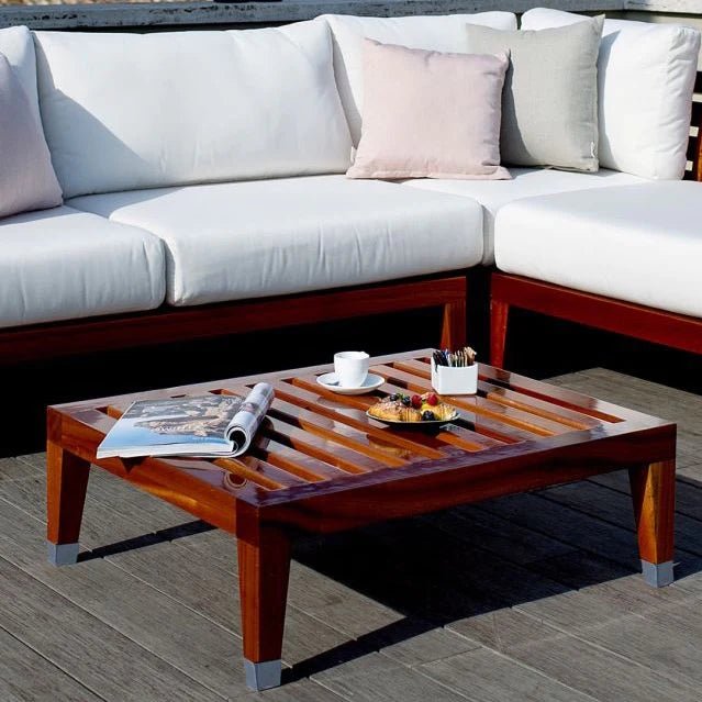 Unopiu - Pevero armchair made of teak and rope